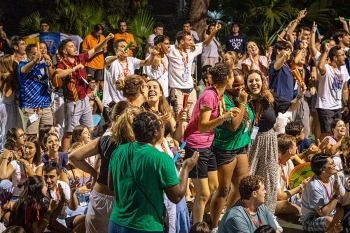 Espagne - Début du Campobosco 2024 à Barcelone, avec 600 jeunes du Mouvement Salésien des Jeunes du Portugal et de l'Espagne