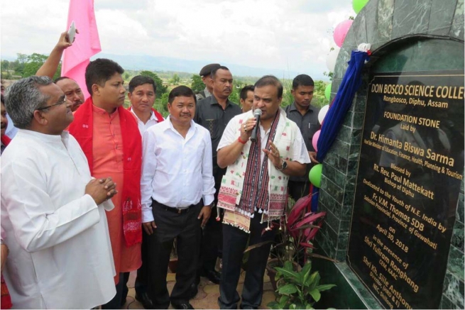 India – Posa della prima pietra del “Don Bosco Science College” di Diphu